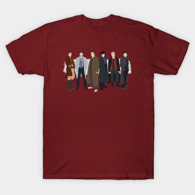 The Badass Long Coat Club T-Shirt by MrSaxon101